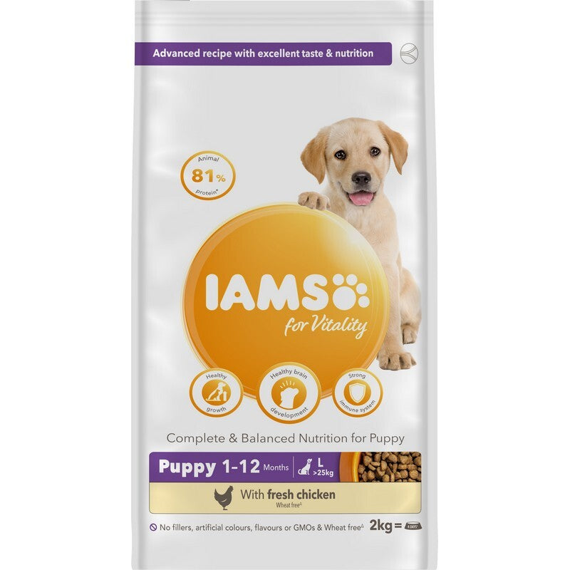 Iams Puppy Large Chicken 2kg x 2