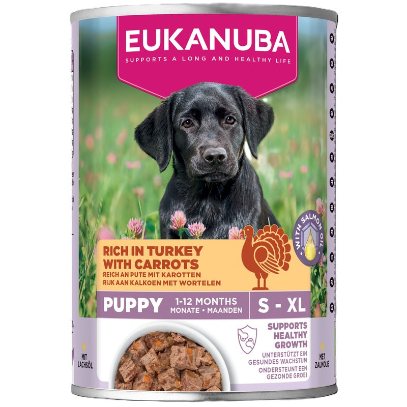 Eukanuba Puppy Turkey with Carrot 400g x 6