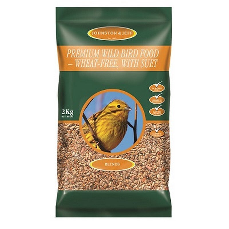 Johnston & Jeff Premium Wild Bird Husk Free 2kg x 6