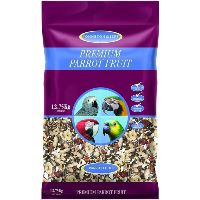 Johnston & Jeff Premium Parrot Fruit Mix 12.75kg