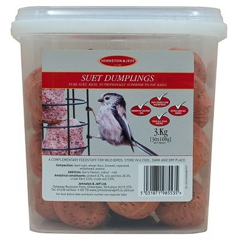 Johnston & Jeff Suet Dumplings Tub 100g x 100
