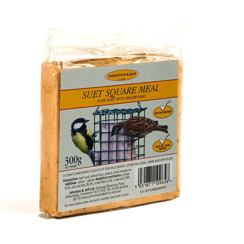Johnston & Jeff Suet Blocks with Mealworms 300g x 24