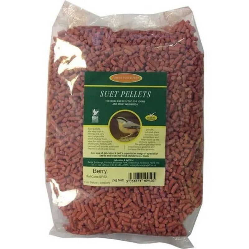 Johnston & Jeff Suet Pellets with Berries 2kg x 6
