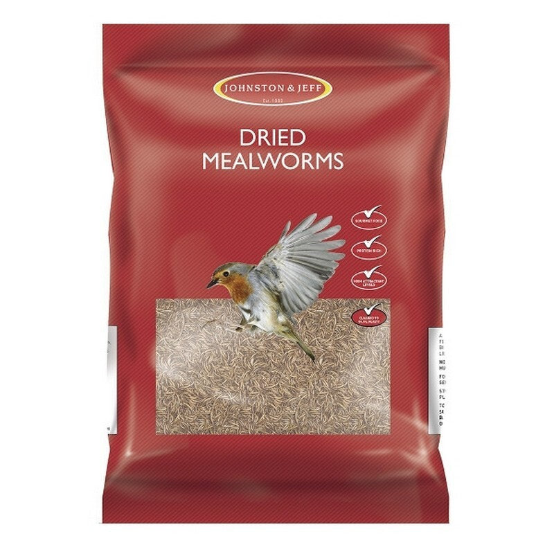 Johnston & Jeff Dried Mealworms 500g x 6