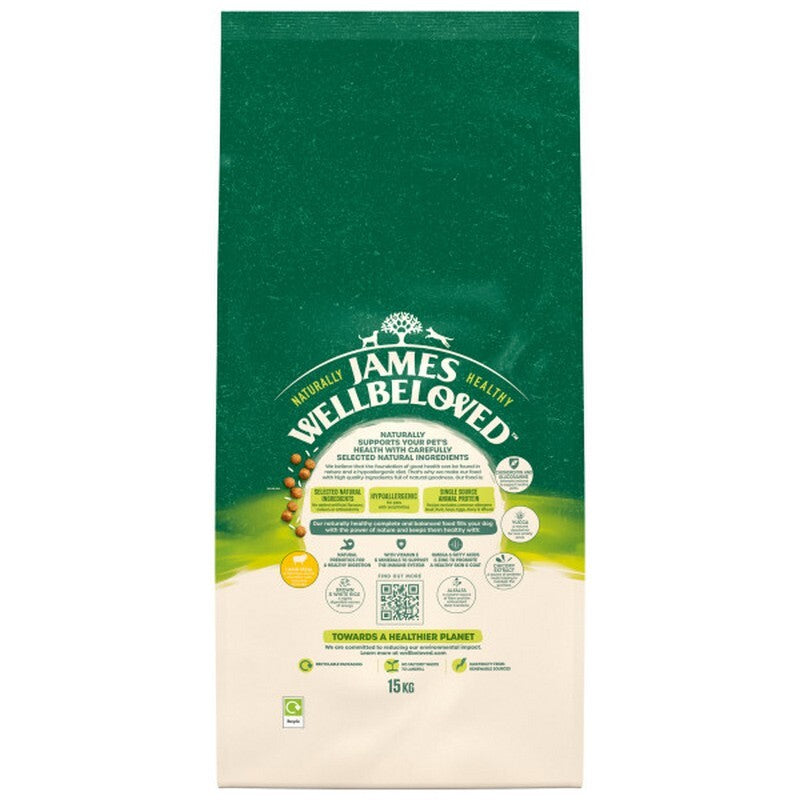 James Wellbeloved Senior Lamb & Rice 15kg