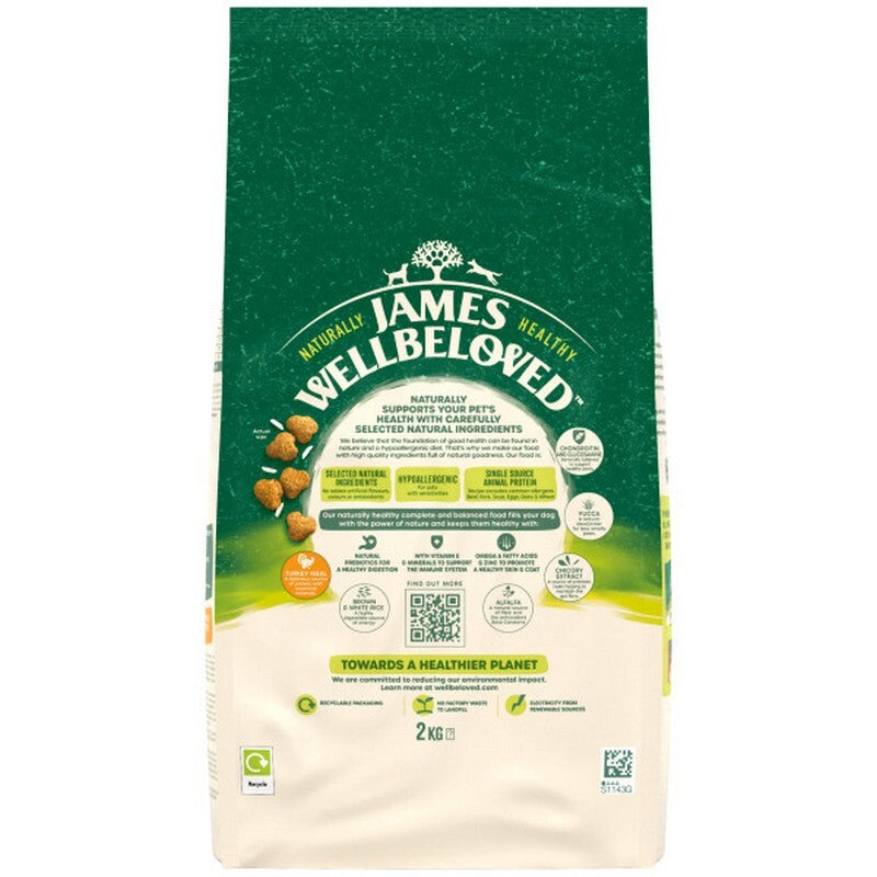 James Wellbeloved Senior Turkey & Rice 2kg