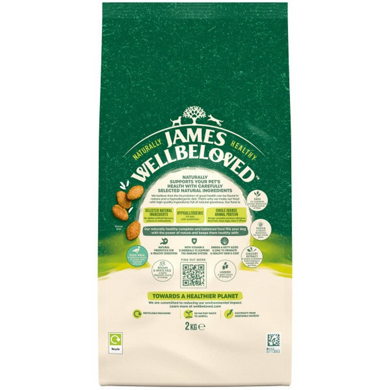 James Wellbeloved Adult Duck & Rice 2kg