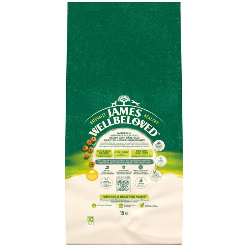 James Wellbeloved Adult Large Breed Lamb & Rice 15kg