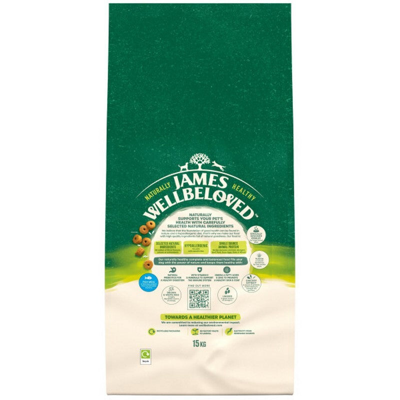 James Wellbeloved Adult Large Breed Fish & Rice 15kg