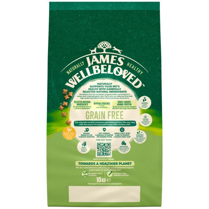 James Wellbeloved Adult Grain Free Turkey & Vegetable 10kg