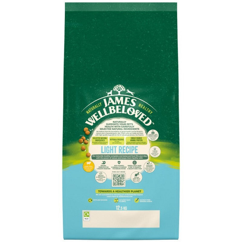James Wellbeloved Adult Light Lamb & Rice 12kg