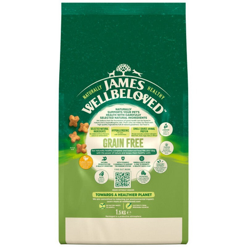 James Wellbeloved Adult Grain Free Turkey & Vegetable 1.5kg