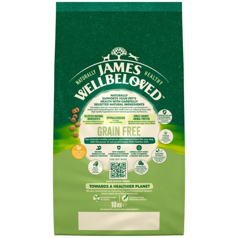 James Wellbeloved Senior Grain Free Turkey & Vegetable 10kg