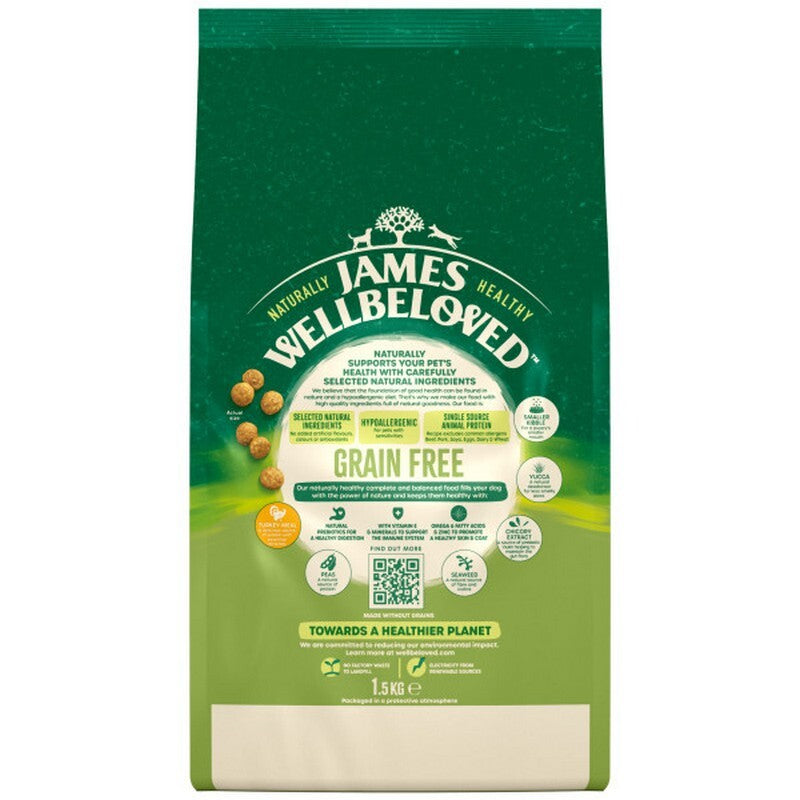 James Wellbeloved Puppy/Junior Grain Free Turkey & Vegetables 1.5kg