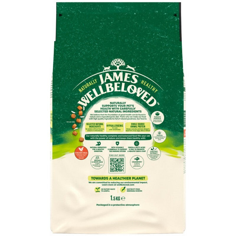 James Wellbeloved Cat Adult Chicken & Rice 1.5kg