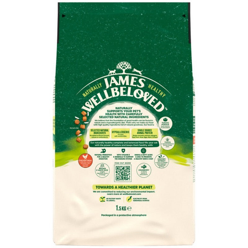 James Wellbeloved Cat Senior Chicken & Rice 1.5kg