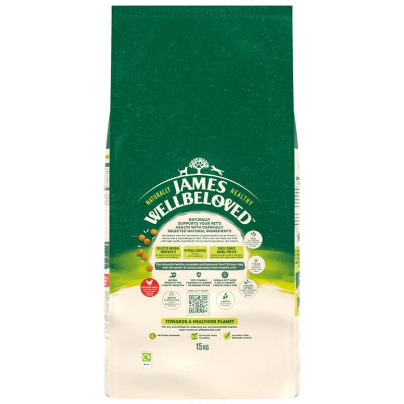 James Wellbeloved Adult Chicken & Rice 15kg