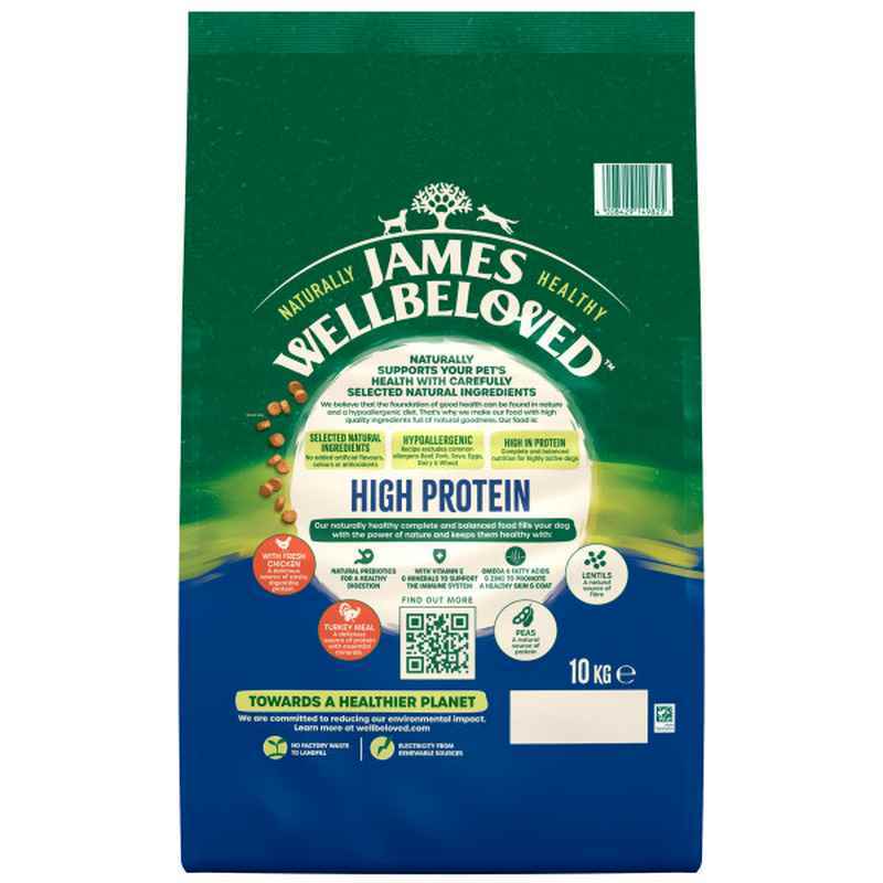 James Wellbeloved Adult High Protein Chicken & Turkey 10kg