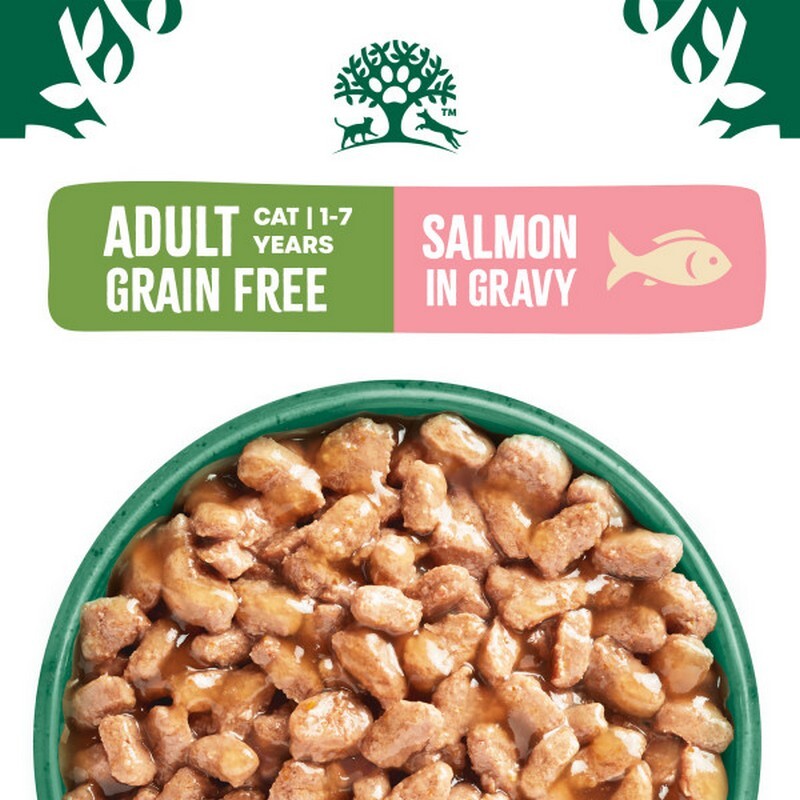 James Wellbeloved Adult Cat Grain Free Salmon in Gravy Pouches 85g x 12 x 4