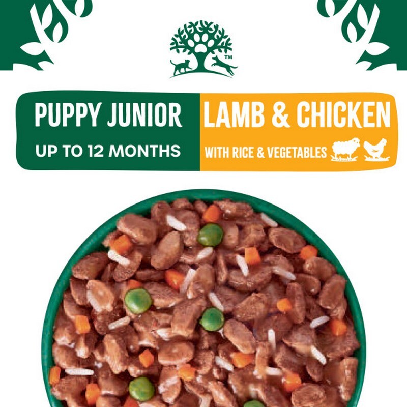James Wellbeloved Puppy Lamb & Chicken in Gravy Pouches 90g x 12 x 4