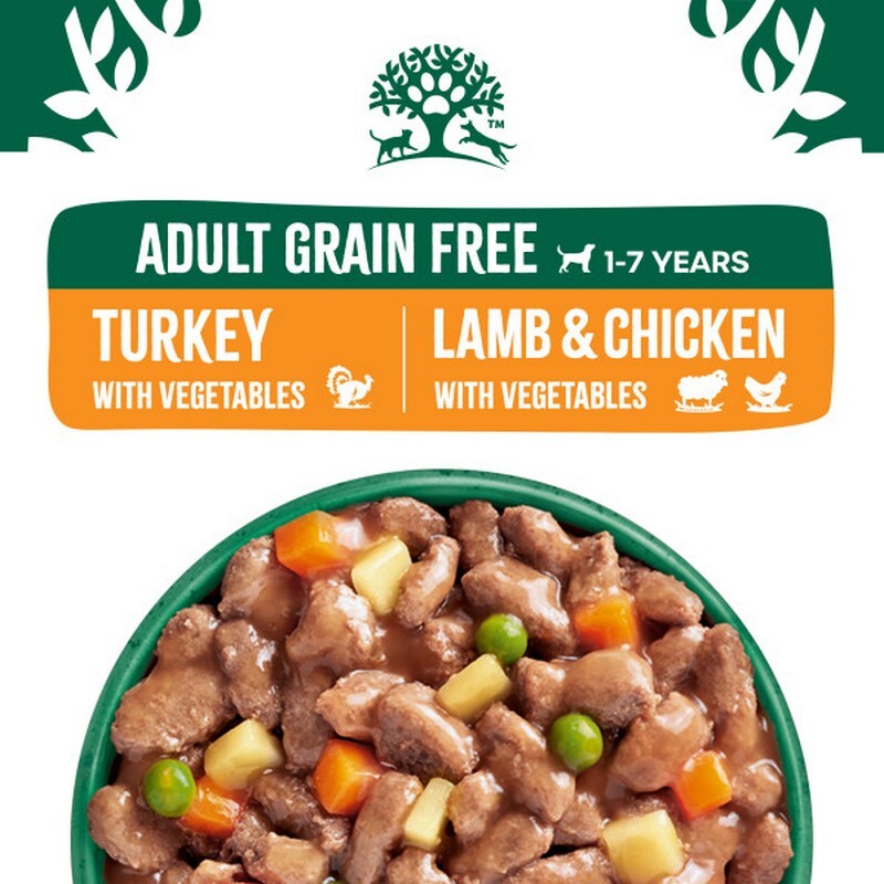 James Wellbeloved Adult Grain Free Turkey, Lamb & Chicken in Gravy 90g x 48