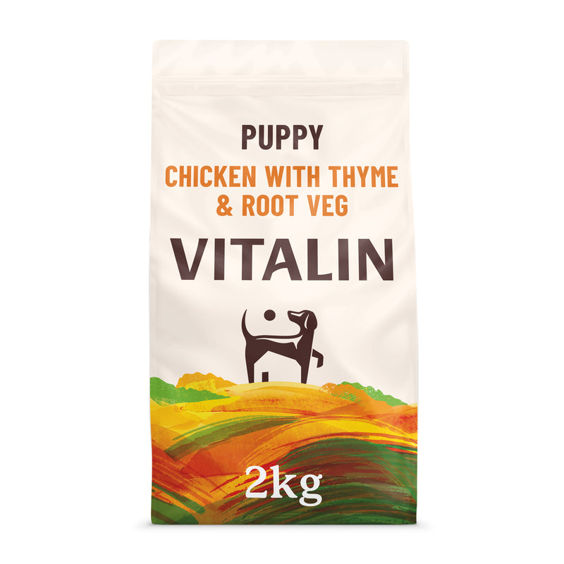 Vitalin Puppy Chicken with Thyme & Root Veg 2kg x 4