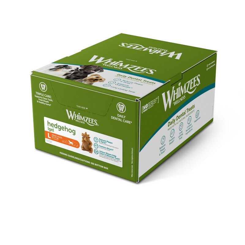 Whimzees Hedgehog Large Display Box of 30