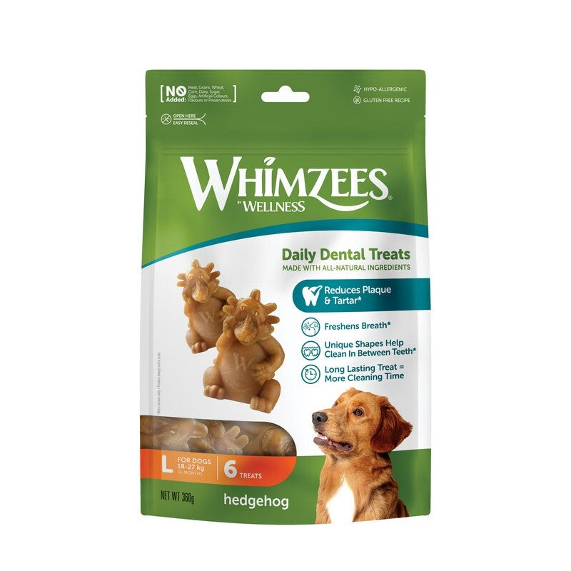Whimzees Hedgehog Large 6 Bag x 6