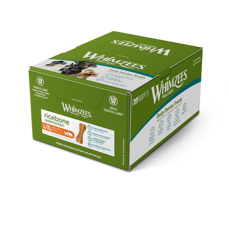 Whimzees Rice Bones Extra Large Display Box x 23