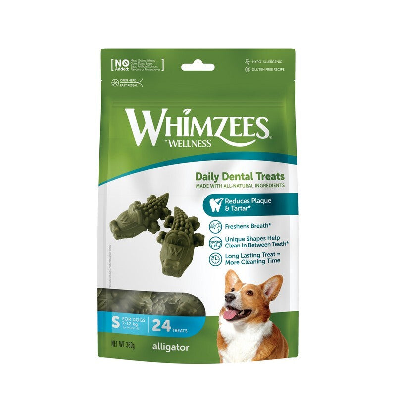 Whimzees Small Alligator 24 Bag x 6