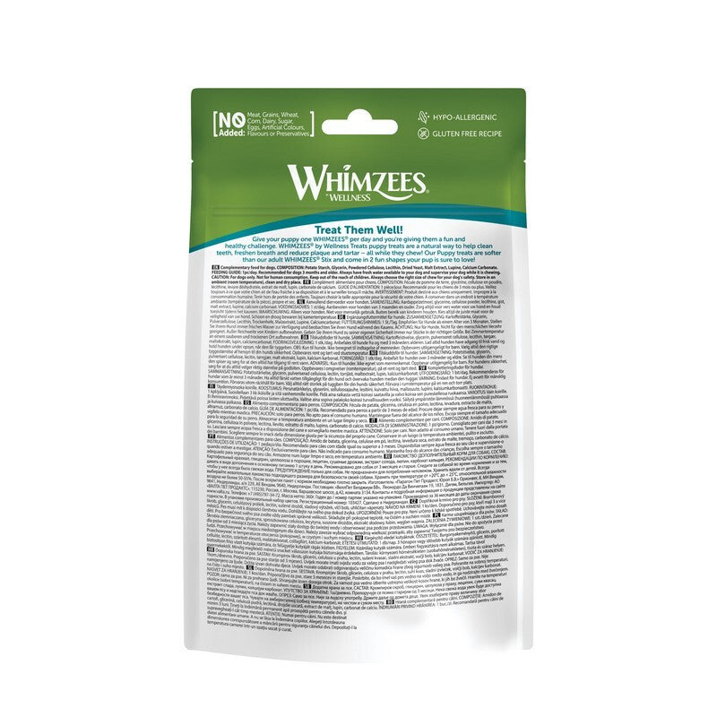 Whimzees Puppy Daily Dental Treat XSmall/Small 28 Sticks x 6