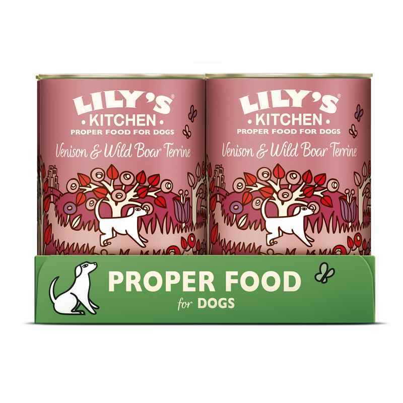 Lilys Kitchen Venison & Wild Boar Terrine Tins 400g x 6