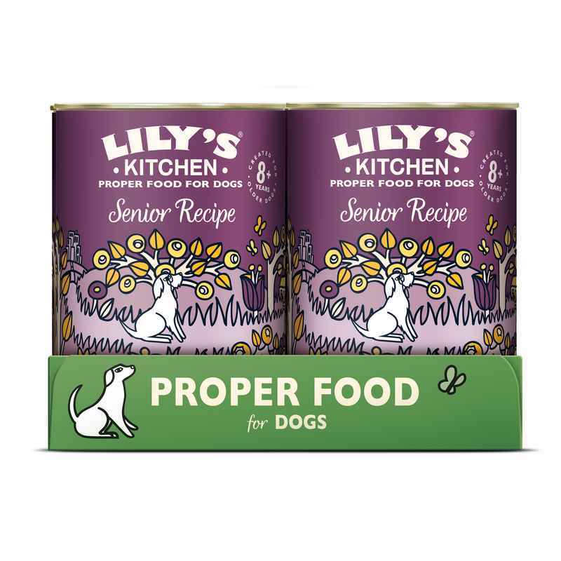 Lilys Kitchen Senior Recipe Dog Tins 400g x 6