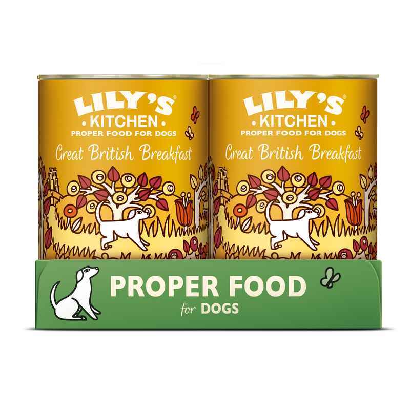 Lilys Kitchen Great British Breakfast Tins 400g x 6