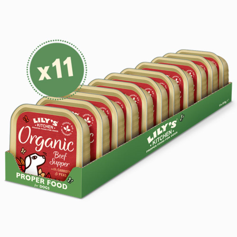 Lilys Kitchen Organic Beef Supper Foils 150g x 11