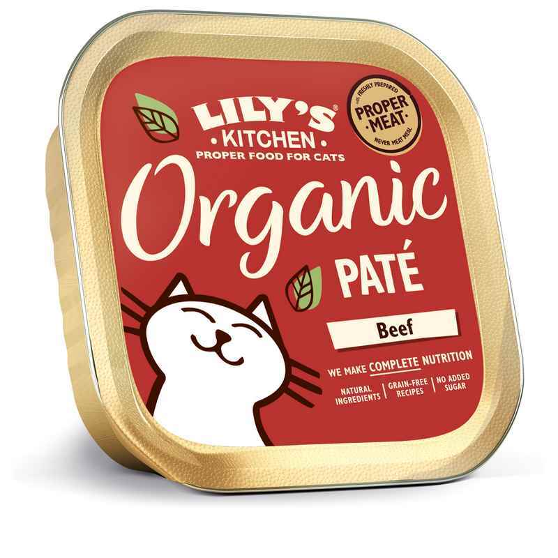 Lilys Kitchen Slow Organic Beef Foils 85g x 19