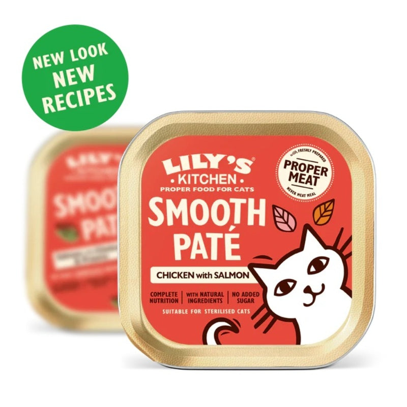 Lilys Kitchen Cat Smooth Pate Chicken with Salmon 85g x 19