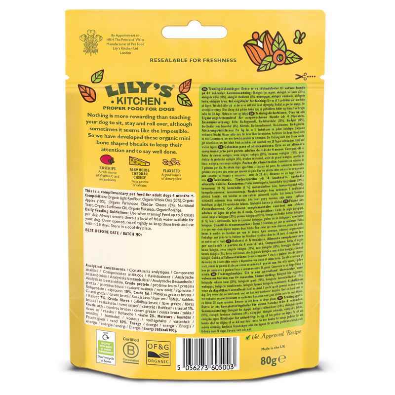 Lilys Kitchen Training Treats 80g x 8