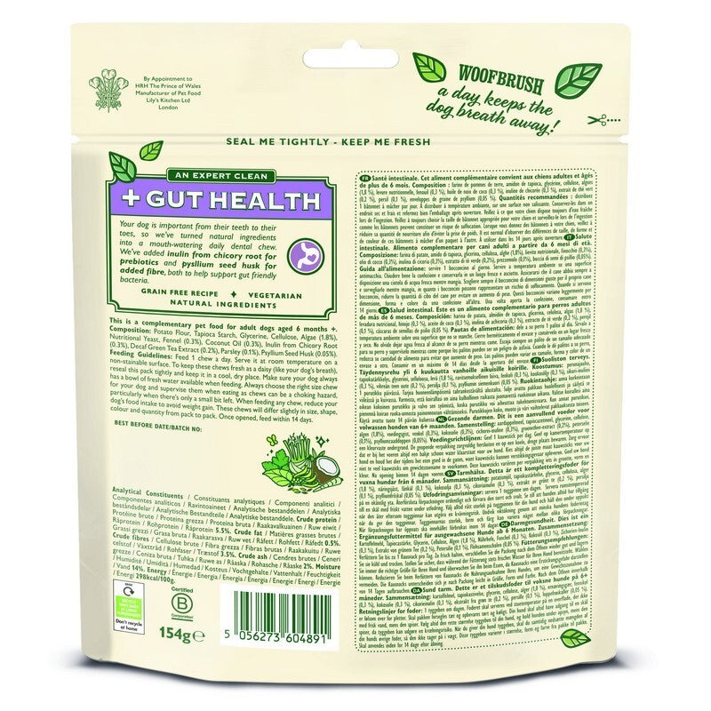 Woofbrush Gut Health Dental Chew Small Multipack 154g x 5