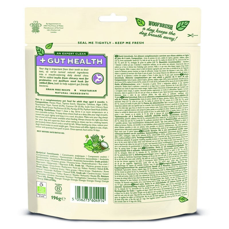 Woofbrush Gut Health Dental Chew Medium Multipack 196g x 5
