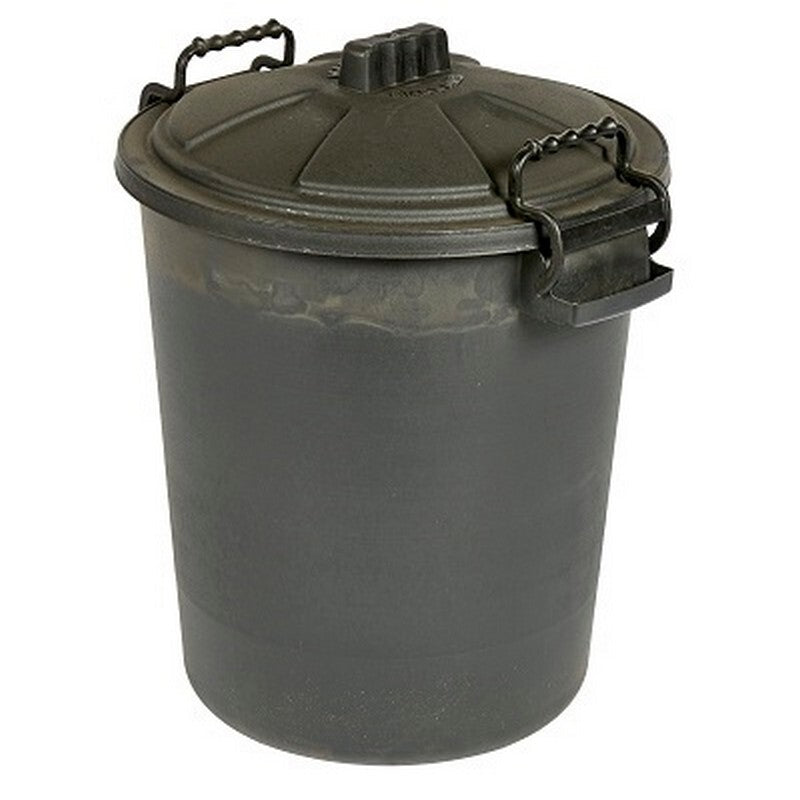 Heavy Duty Dustbin with Clip 50 litre Black