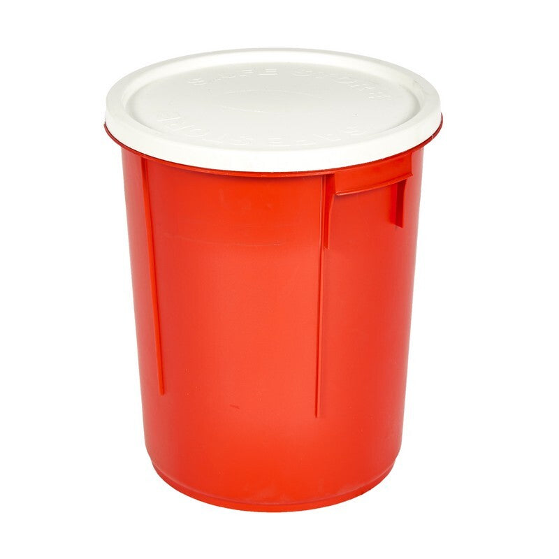 Pet Feed Container & Lid Red 28L