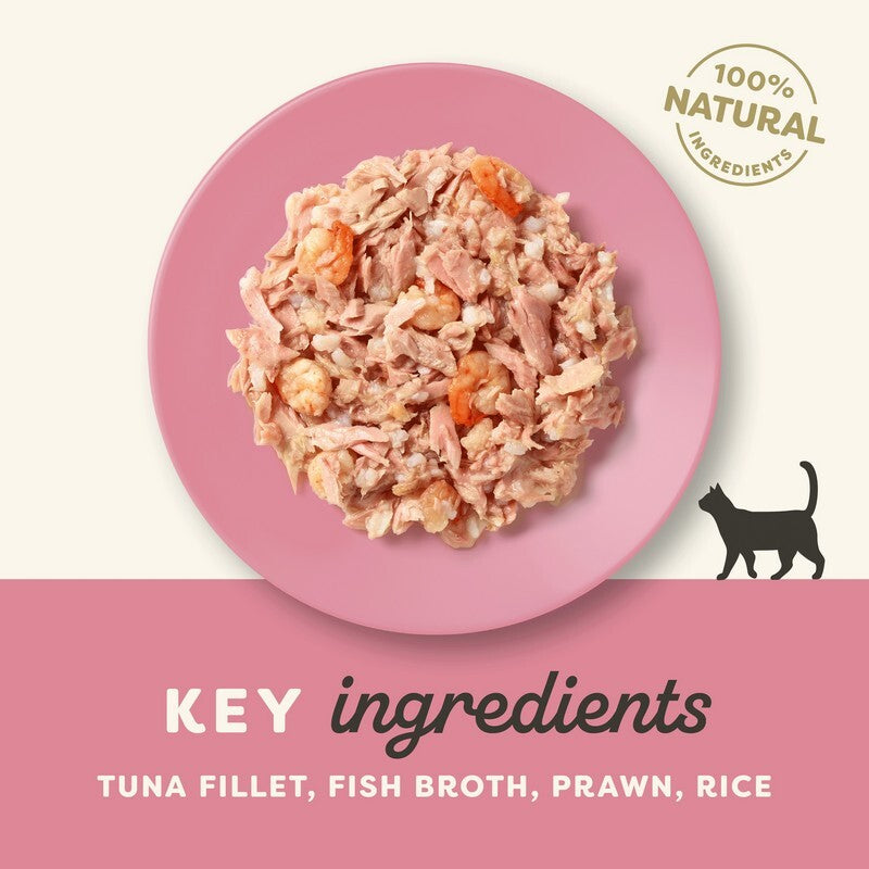 Applaws Cat Tuna Fillet with Prawn in Broth Tins 156g x 24