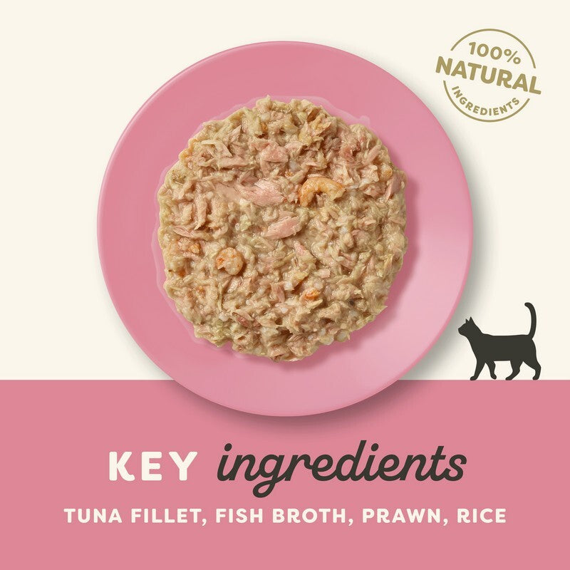 Applaws Cat Tuna Fillet with Pacific Prawn in Broth Pouches 70g x 12