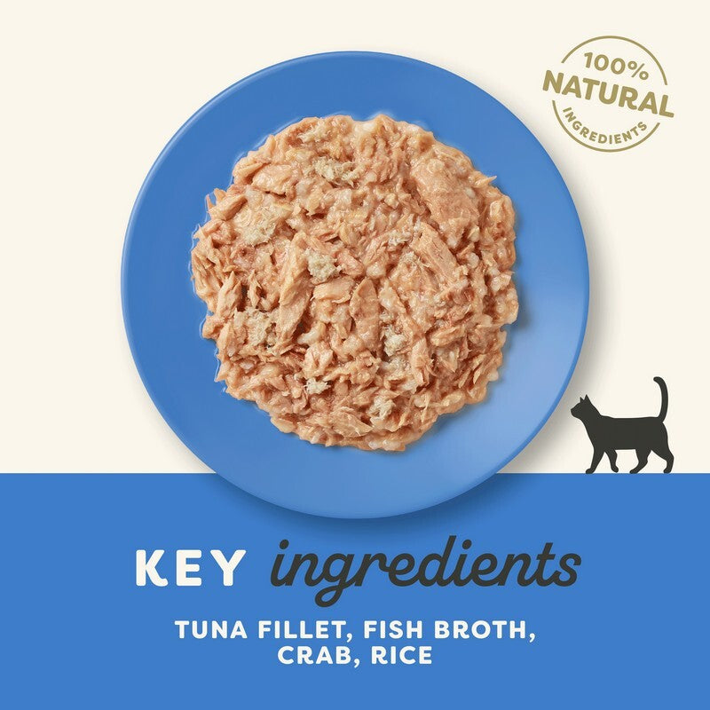 Applaws Cat Tuna Fillet with Crab in Broth Tins 70g x 24