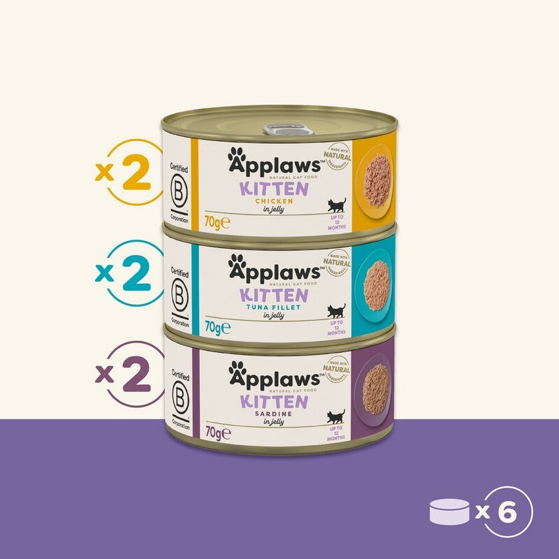 Applaws Kitten Multipack Tins 70g x 6 x 4