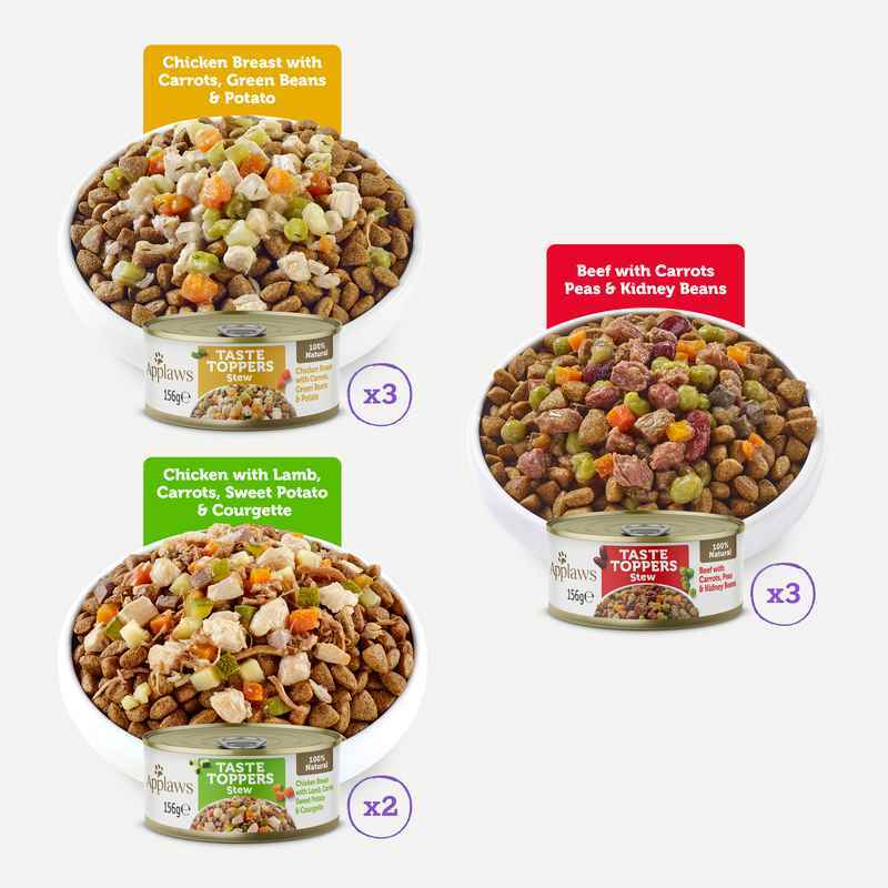 Applaws Taste Toppers Stew Selection Tins 156g x 8 x 4
