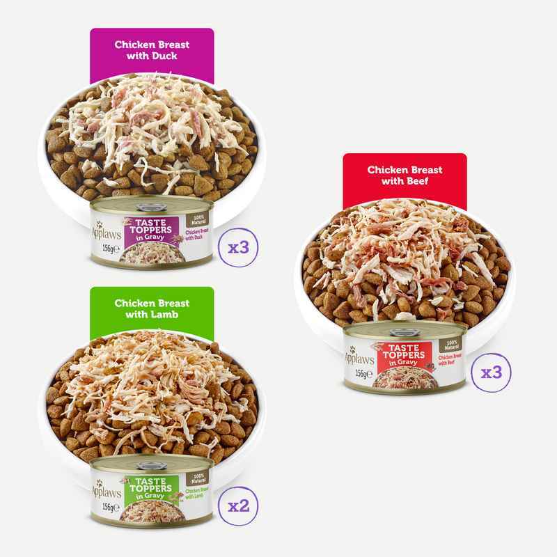 Applaws Taste Toppers Gravy Selection Tins 156g x 8 x 4