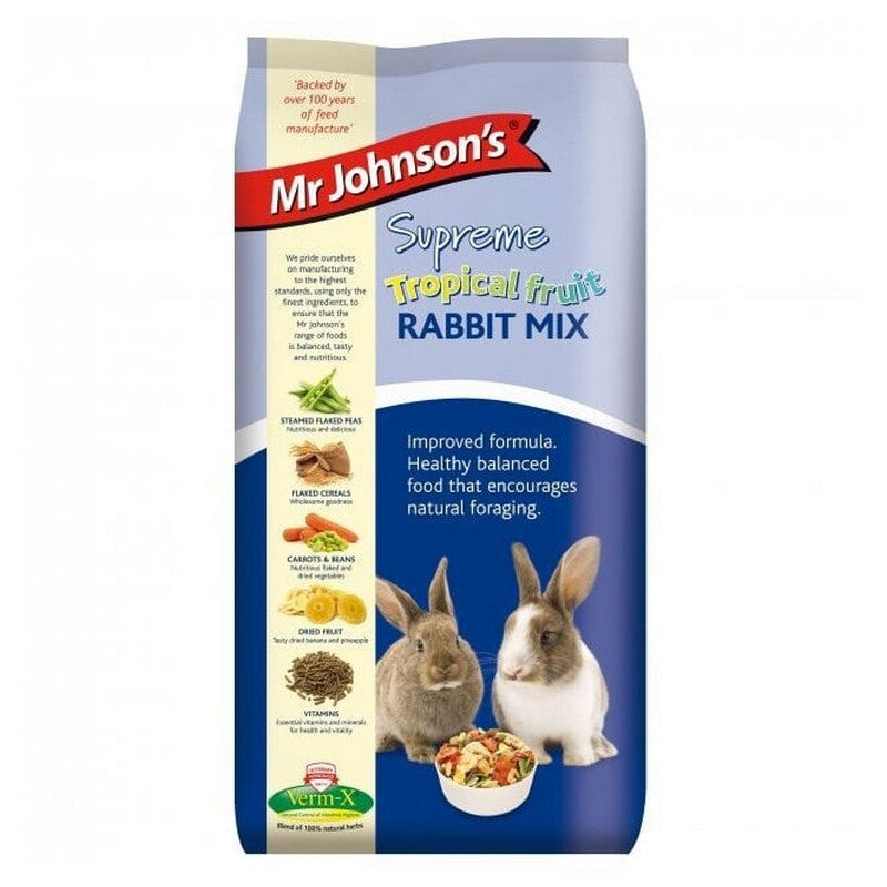 Mr Johnsons Supreme Rabbit Tropical Fruit Mix 900g