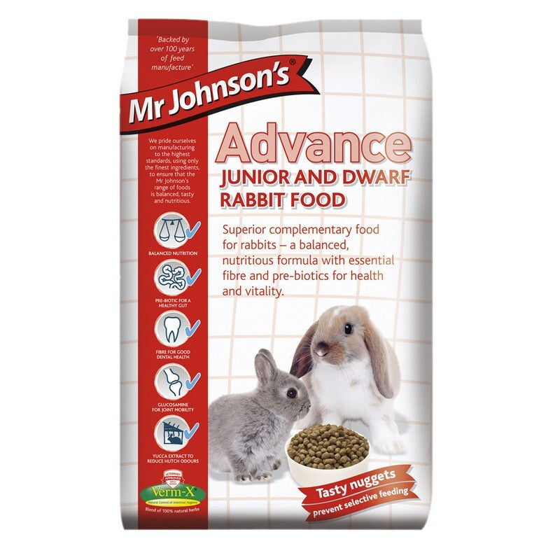 Mr Johnsons Advance Junior & Dwarf Rabbit Food 1.5kg
